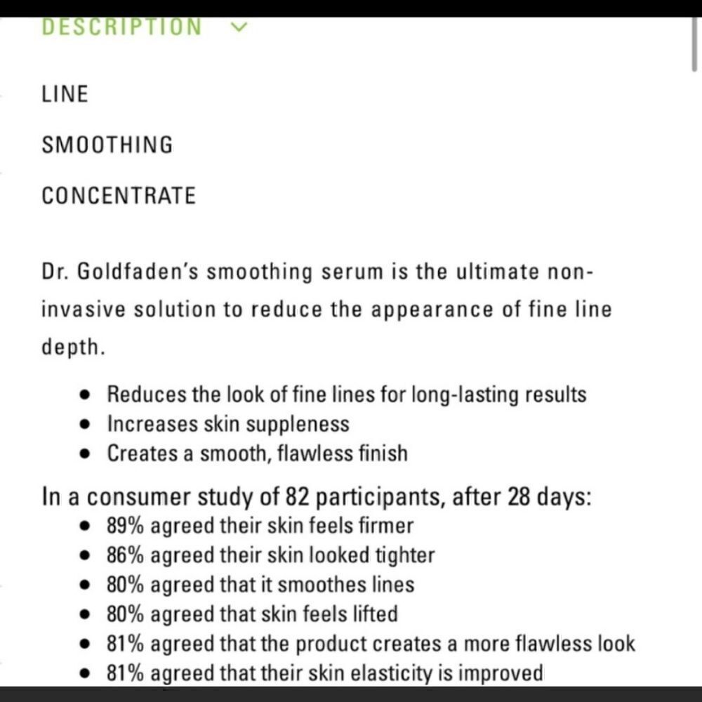 🌟$65 GOLDFADEN MD Solution Needle-Less Line Smoothing Concentrate - Picture 3 of 5